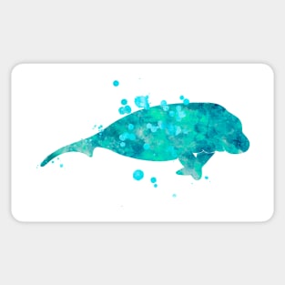 Dugong Watercolor Painting Sticker